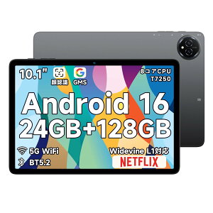 �y�^�u���b�g 10�C���`�z-Android16 ������ wi-fi���f�� �^�u���b�g�A�����\8�R�ACPU T7250���ځA24GB+128GB+2TB�g���A6000mAh��e�ʃo�b�e���[+Type-C�[�d�AWidevineL1�Ή�+�������e�ABT5.2+OTG+GPS���ځA��F��+