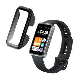 For Huawei Band 10 Aluminum Edition ケース 衝撃吸収 全面保護 液晶保護ケース 超薄型 装着簡単 防塵 指紋防止 飛散防止 高感度 高透過率 Huawei Band 10 PC素材 一体型カバー