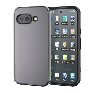 �G���R�� Google Pixel 9a �P�[�X �J�o�[ ���� ���^ TPU �ϏՌ� �Ռ��z�� �T�C�h ���^���b�N�f�U�C�� ���C�����X�[�d�Ή� �V���v�� ���^���b�N�u���b�N PM-P251UCTMBK