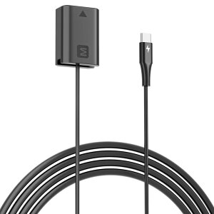 F1TP NP-FW50 �_�~�[�o�b�e���[ USB-C �A�_�v�^�[ SONY ZV-E10 A7III A6600 A6400 A6100 NEX-6 NEX-5N RX100 VII �Ή� ���d�pDC�J�v���[