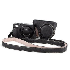 MUZIRI KINOKOO�P�[�X Panasonic Lumix DC-TZ99�f�W�^���J�����p PU���U�[�ی�J�o�[ Lumix TZ99�p ���O���\�ȃL�����[�P�[�X ���߉\�ȃV�����_�[�X�g���b�v�t��