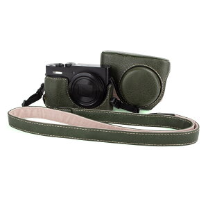 MUZIRI KINOKOO�P�[�X Panasonic Lumix DC-TZ99�f�W�^���J�����p PU���U�[�ی�J�o�[ Lumix TZ99�p ���O���\�ȃL�����[�P�[�X ���߉\�ȃV�����_�[�X�g���b�v�t��