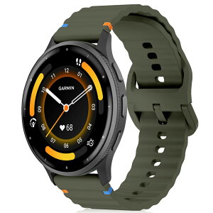 [RosMank] 22mm �V���R�� �o���hGarmin Venu 4 45mm/Venu 3 45mm/Venu 2/Vivoactive 4/Active�Ή��A Garmin Forerunner 570 47mm/Forerunner 265/255�p�\�t�g�E�F�[�u�����p�X�g���b�v
