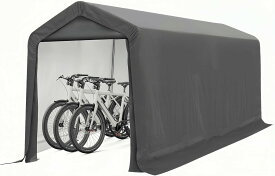バイクガレージ サイクルハウス 自転車テント 4-6台用 180×300×200.5CM サイクルポート バイクシェルター 車庫 自転車置き場 屋外物置 家庭用 休憩所 農機具 倉庫 収納庫 防水&UVカット 梅雨対