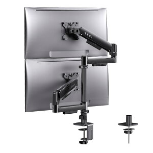 ErGear ���j�^�[�A�[�� �f���A�� 13-32�C���`�Ή� �ω׏d9kg �|�[���� �K�X�X�v�����O�� �f�B�X�v���C�A�[�� VESA 75x75mm 100x100mm�Ή� 2��� PC�A�[�� �N�����v�� �O�����b�g�� ���p�x���� �z�����[
