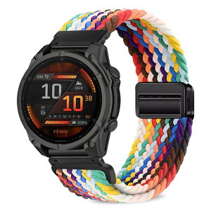 [VanHooc] Quickfit 22mm �o���h Garmin Fenix 8/8 Pro 47mm/Quatix 8/Tactix 8 47mm �i�C���� �N�C�b�N�t�B�b�g �u���C�f�b�h �ґg �L�k�� �}�O�l�b�g �o�b�N�� �ʋC�� ��� ���C�o�b�N�� ���i�K���� �ϊ��ϐ���