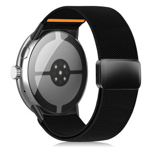 [RoSoki] �o���h �e���i�C�����o���h Google Pixel Watch 4�E3�E2�E1 (41 mm) / Google Pixel Watch 4�E3 (45 mm) �Ή� �}�O�l�b�g�o�b�N�� �����x���g �����o���h �ւ��X�g���b�v �X�|�[�c ���v�x���g �L�k�� �y