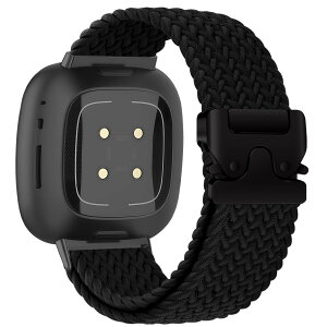 [AiMaoo] �o���h Fitbit Versa 4/3�ESense 2/1 �Ή� �ւ��x���g �L�k�� �i�C�����p���V���[�g�o�b�N���҂݃o���h �j�����p Fitbit Versa 4/3�ESense 2/1 �p
