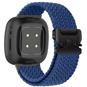 [AiMaoo] �o���h Fitbit Versa 4/3�ESense 2/1 �Ή� �ւ��x���g �L�k�� �i�C�����p���V���[�g�o�b�N���҂݃o���h �j�����p Fitbit Versa 4/3�ESense 2/1 �p