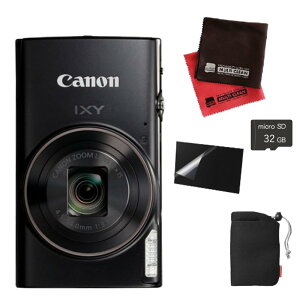 �L���m�� �R���p�N�g�f�W�^���J���� IXY650m&microSDHC32GB&�t�B����&�N���X&�|�[�`(5�_�Z�b�g) (�u���b�N)