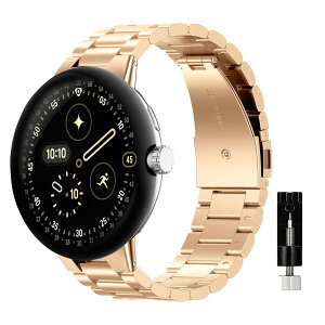[SinRenn] ���v�o���h Google Pixel Watch 4/3 45mm�Ή� ���� �����o���h �X�e�����X �����ȒP �r�W�l�X�� �����������t�� ������� ���� �X�}�[�g�E�H�b�` �x���g �j�����p �R���p�`�u��Google Pixel Wat
