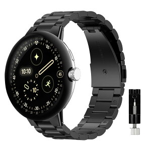 [SinRenn] ���v�o���h Google Pixel Watch 4/3 45mm�Ή� ���� �����o���h �X�e�����X �����ȒP �r�W�l�X�� �����������t�� ������� ���� �X�}�[�g�E�H�b�` �x���g �j�����p �R���p�`�u��Google Pixel Wat