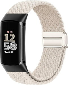 [DQQCQQ] �}�O�l�b�g���҂݃o���h Fitbit Charge 6/Fitbit Charge 5�Ή� ���f�B�[�X �����Y ���߉\ �ʋC�� �����p�x���g �i�C�������[�v ���X�g�o���h �X�|�[�c�X�g���b�v