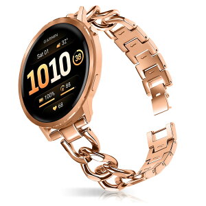 [HinZann] �o���h ���f�B�[ Garmin Venu 4 45mm/Venu 3/Venu2 �Ή� 22mm �X�e�����X�o���h �`�F�[�� ���킢�� Garmin Forerunner 570 47mm/Forerunner 265/D2 Air X15/vivoactive 4 �p ���^���x���g �������E���������\��