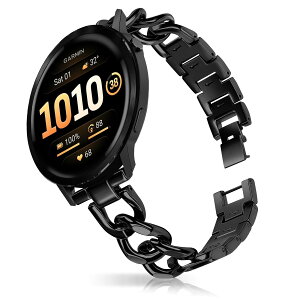 [HinZann] �o���h ���f�B�[ Garmin Venu 4 45mm/Venu 3/Venu2 �Ή� 22mm �X�e�����X�o���h �`�F�[�� ���킢�� Garmin Forerunner 570 47mm/Forerunner 265/D2 Air X15/vivoactive 4 �p ���^���x���g �������E���������\��