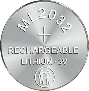 1 �� ML2032 3V 80mAh �[�d���o�b�e���[ Logitech K750 �L�[�{�[�h�AGarmin Forerunner 10 ���v�A�d��p - RTC 3V ML 2032 �o�b�e���[�����L�b�g