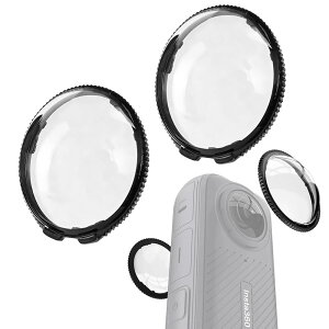 DACAIFH Insta360 X4�Ή� �����Y�ی�J�o�[ 2���Z�b�g PC�ی샌���Y �h�o �ϖ��� �C�A�Ȃ� ��]�� �ȒP���� �A�N�V�����J�����p�����Y�A�N�Z�T���[