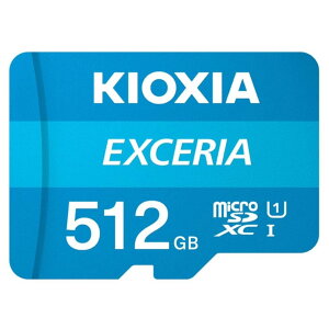 KIOXIA microSD�J�[�h 512GB Class10 KEMC-A512G EXCERIA �G�N�Z���A �����Ń�����