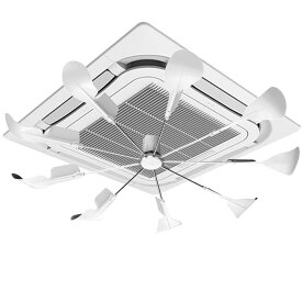 EIING エアコン用ファン エアコンプロペラ 天井取付ファン 風分散天井扇風機 循環送風 セントラルエア コン風除け 風よけカバー 風向き調整板 風避け 業務用 空調効率アップ ターオフィス、