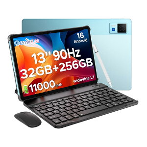 U13 13 �C���` �^�u���b�g Android16 �^�u���b�g �Z�b�g�� 1920×1200 FHD+ 90Hz ���� Unisoc T7280 8 �R�A CPU 32GB+256GB �ő� 2TB �g�� Widevine L1 Netflix �Ή� 13MP/5MP �J���� 11000mAh ��e�ʃo�b�e���[/PD �}���[�d/5
