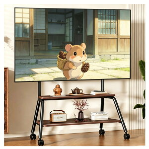 �e���r�X�^���h �L���X�^�[�t�� �Ǌ� tv�X�^���h 32-75�C���`�Ή� ����6�i���߉\ ��d�̒I�t�� �ړ��� tv stand �e���r�� VESA100*100mm~VESA450x400mm �ω׏d70kg �Ɨp/�w�Z/�r�W�l�X�W���p/�a�@��
