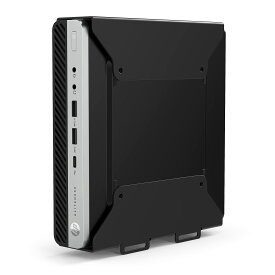 HumanCentric VESA Mount Bracket for HP Desktop Mini, ProDesk and EliteDesk - Under Desk, Wall and Arm Mounting Kit with Power Adapter Holder