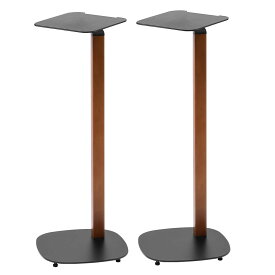 サンワダイレクト スピーカースタンド 天然木使用 耐荷重10kg 高さ78cm 天板23×23cm 置き型 ケーブル通し付き 100-SPSTN07M