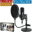 【7/4 20時〜クーポン配布中！】 【楽天1位】 マイク2 マイク PC マイク USB コンデンサーマイク PC コンデンサーマイク USB 配信用マイク 配信セット セット テレワーク ZOOM スタンド パソコン マイクセット 配信 実況 マイクスタンド Windows Mac 対応