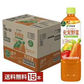 伊藤園 充実野菜 緑黄色野菜ミックス 740g ペットボトル 15本 1ケース【送料無料（一部地域除く）】 野菜ジュース
