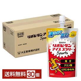 大正製薬 リポビタン アイススラリー スポーツ 120g パウチ 30個 1ケース 【送料無料（一部地域除く）】 熱中症対策 塩分 クエン酸 ビタミン アイススラリー Sports