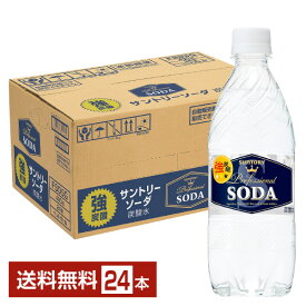 サントリー ソーダ 490ml ペットボトル 24本 1ケース 【送料無料（一部地域除く）】