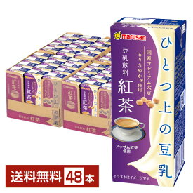 マルサン ひとつ上の豆乳 豆乳飲料紅茶 200ml 紙パック 24本×2ケース（48本）【送料無料（一部地域除く）】 マルサンアイ