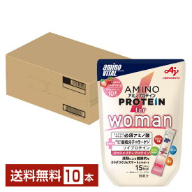 味の素 アミノバイタル アミノプロテイン for woman ストロベリー味 3.8g×10本入 パウチ 1袋（10本）【送料無料（一部地域除く）】