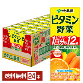 【bw-outlet-1694】【賞味期限2024.10.06】伊藤園 ビタミン野菜 200ml 紙パック 24本 1ケース【送料無料（一部地域除く）】【他商品との同梱不可】