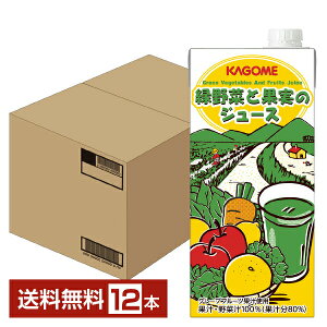 ホテルレストラン用 緑野菜と果実のジュース 1L×12本 紙パック