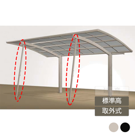 楽天市場 カーポート サポート柱の通販