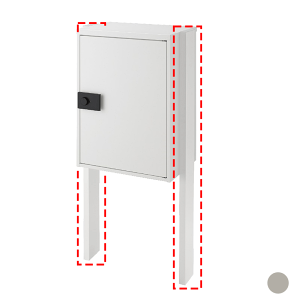 宅配ボックス 荷受け 置き型 大容量 新生活 新居 新築 リクシル LIXIL【宅配ボックスKT オプション ポールセット シャイングレー オプション単品 8KCD07SC】