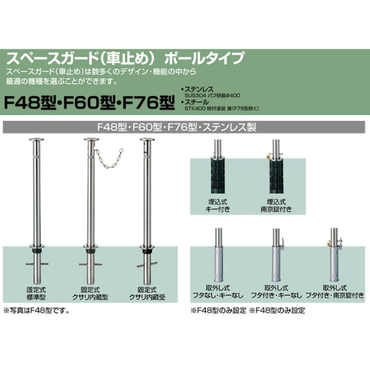 楽天市場】駐車場 ポール リクシル LIXIL スペースガード【スペース 