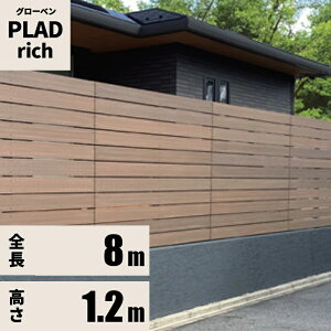 �t�F���X �K��T�C�Y�Z�b�g �v���h rich W8000mm H1075mm ��7�i ����10mm ��(60�p)L1650