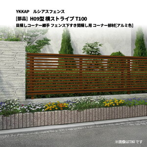 YKKAP ���V�A�X�t�F���X H09�^ ���X�g���C�v T100 �ډB���R�[�i�[�p�� �t�F���X�������ԉB���p �R�[�i�[����[���i]