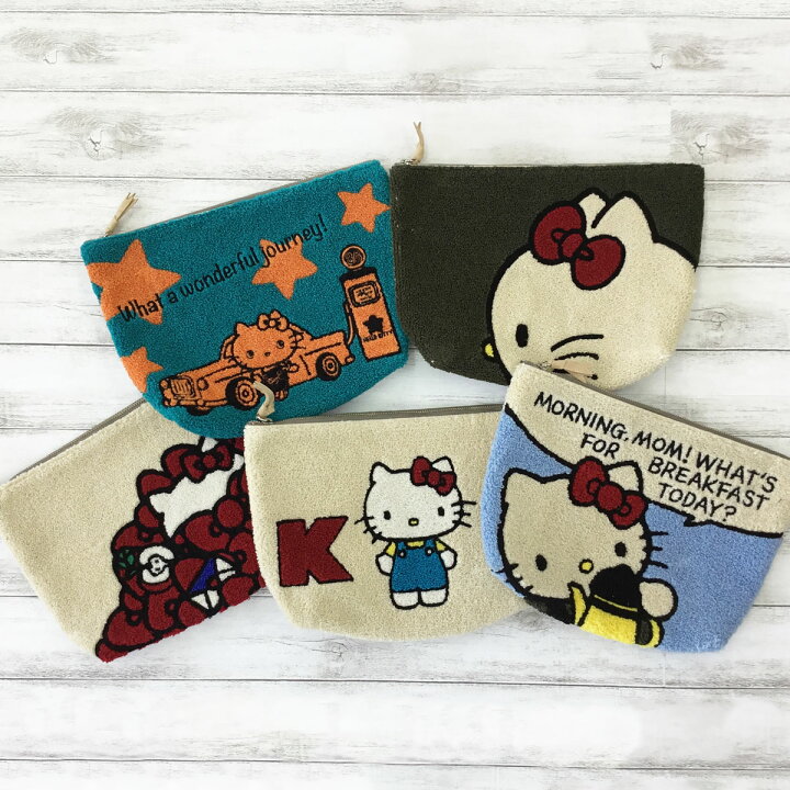 楽天市場】ハローキティ サンリオ 公式 公認 サガラ刺繍 ポーチ Hello 
