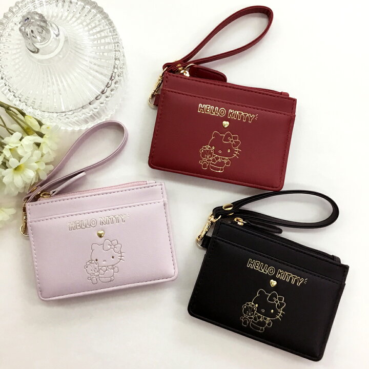 楽天市場 Hello Kitty フラグメントケース ハローキティ パスケース キティちゃん かわいい サンリオ レディース グッズ プレゼント 大人 プレゼント 誕生日 女性 彼女 可愛い コンパクト 大容量 レッド ブラック ギフト 大人かわいい シンプル カードケース フェリッシュ