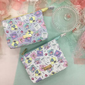 公式 公認 peko ペコちゃん 不二家 ペコアンドポコ かわいい ペコ ポコ レディース グッズ プレゼント 大人 プレゼント 誕生日 女性 彼女 可愛い 大容量 ギフト Wポーチ キャラクター おしゃれ メイクポーチ 女性 収納たっぷり