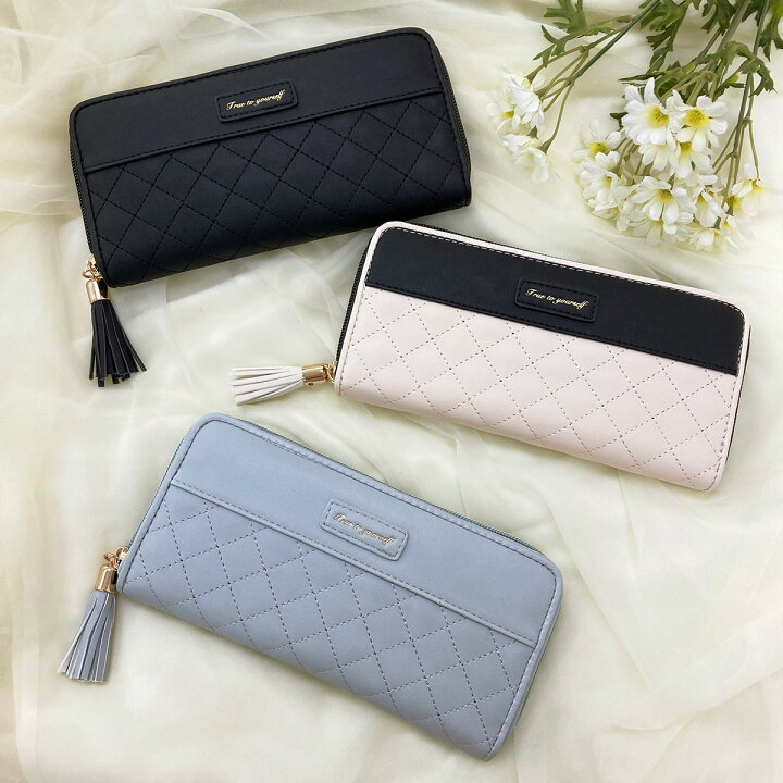 楽天市場】キルティング ラウンド長財布 Capricieux カプリッシュ  
