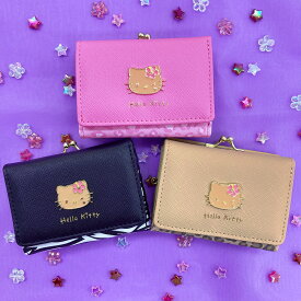 サンリオ 公式 公認 ハローキティ キティちゃん キティ 日焼けキティ 平成コギャル がま口 ミニ財布 口金財布 サンリオキャラクター かわいい レオパード 豹柄 ゼブラ柄 平成レトロ 平成 Y2K ギャル ハイビスカス レディース プレゼント 財布 新学期 通学 新生活 三つ折り