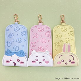 総柄リール付きキーケース 公式 公認 リール付きキーケース ちいかわ キーケース ハチワレ うさぎ かわいい レディース グッズ プレゼント プレゼント 可愛い ギフト 鍵入れ 新学期 新生活 通学 ランドセルキーケース ダイカット