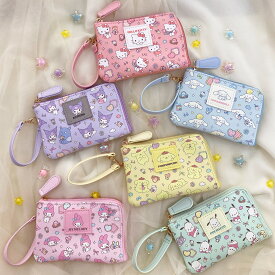 サンリオ 公式 公認 マイメロディ シナモロール クロミ ハローキティ ポムポムプリン ポチャッコ リール付きキー&パスポーチ サンリオキャラ キーケース パスケース かわいい サンリオ レディース グッズ プレゼント 可愛い ギフト キーパスポーチ 新学期 通学 新生活