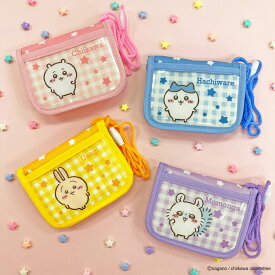ちいかわ アニメ『ちいかわ』キッズウォレット 公式 公認 ハチワレ うさぎ モモンガ ちいかわグッズ ナガノ キャラ キャラクター コンパクト 財布 ミニ財布 ひも付きウォレット 紐付 首かけ 首下げ ギンガム コインケース 小銭入れ 二つ折り キッズ 子供 男の子 女の子