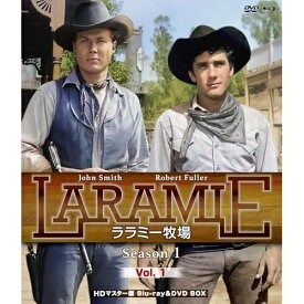 【取寄商品】BD / 海外TVドラマ / ララミー牧場 Season1 Vol.1 HDマスター版 BD&DVD BOX(Blu-ray) (Blu-ray+DVD) (数量限定版/廉価版) / NORDB-42