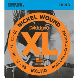 D'Addario �_�_���I �G���L�M�^�[�� �j�b�P�� Regular Light .010-.046 EXL110